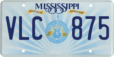 MS license plate VLC875
