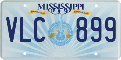 MS license plate VLC899