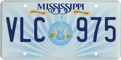 MS license plate VLC975