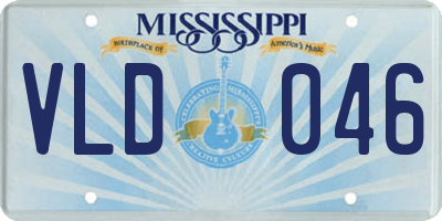 MS license plate VLD046