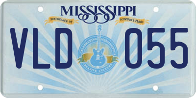 MS license plate VLD055