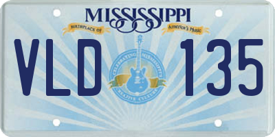 MS license plate VLD135