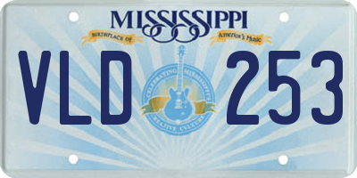 MS license plate VLD253