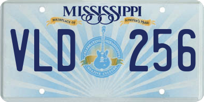 MS license plate VLD256