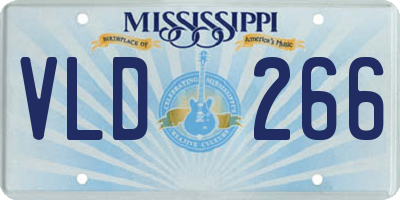 MS license plate VLD266