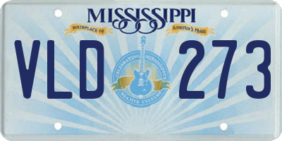 MS license plate VLD273