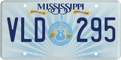 MS license plate VLD295