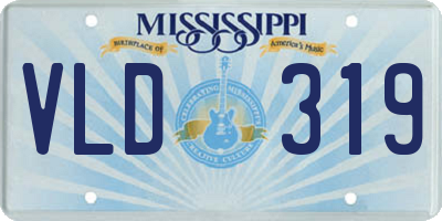 MS license plate VLD319