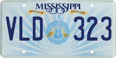 MS license plate VLD323