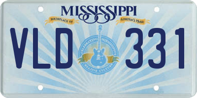 MS license plate VLD331