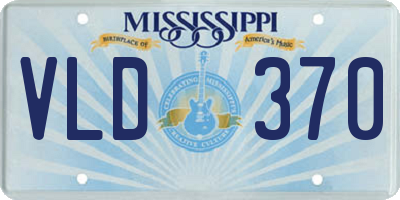 MS license plate VLD370