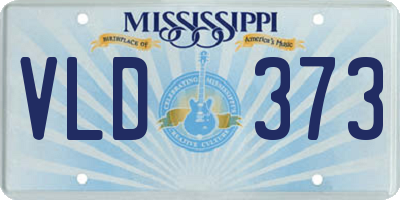 MS license plate VLD373