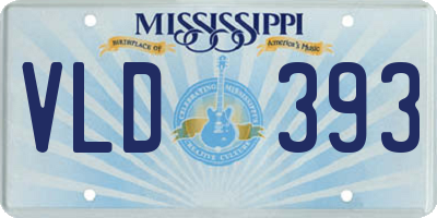 MS license plate VLD393