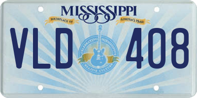 MS license plate VLD408