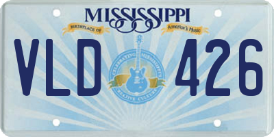 MS license plate VLD426