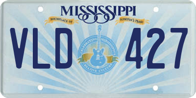 MS license plate VLD427
