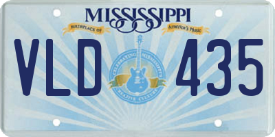 MS license plate VLD435