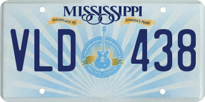 MS license plate VLD438