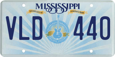 MS license plate VLD440