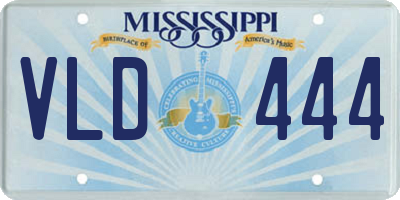 MS license plate VLD444