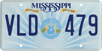 MS license plate VLD479