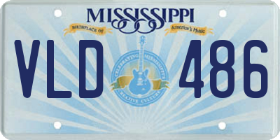 MS license plate VLD486