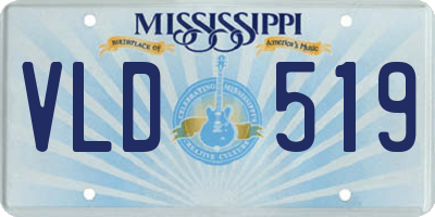 MS license plate VLD519