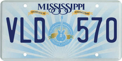 MS license plate VLD570