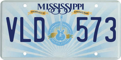 MS license plate VLD573