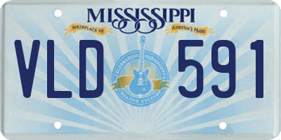 MS license plate VLD591