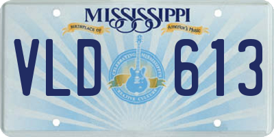 MS license plate VLD613