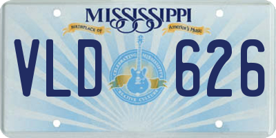 MS license plate VLD626