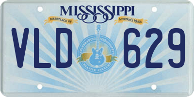 MS license plate VLD629
