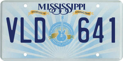 MS license plate VLD641