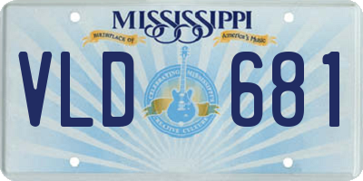 MS license plate VLD681