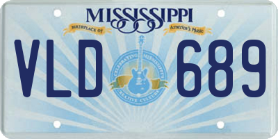 MS license plate VLD689