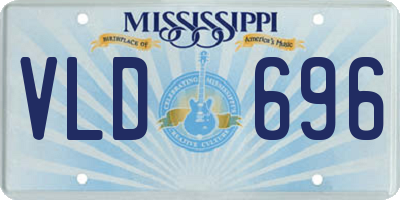 MS license plate VLD696