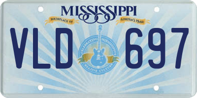 MS license plate VLD697