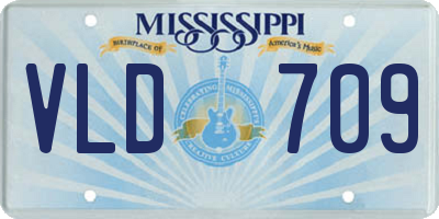 MS license plate VLD709