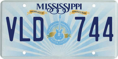 MS license plate VLD744