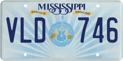 MS license plate VLD746