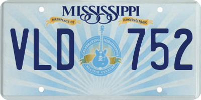 MS license plate VLD752