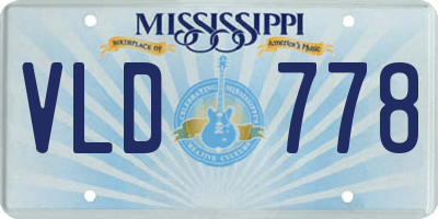 MS license plate VLD778