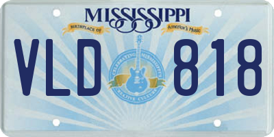 MS license plate VLD818