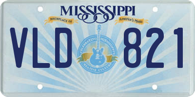 MS license plate VLD821