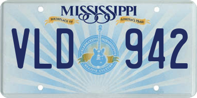 MS license plate VLD942