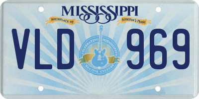 MS license plate VLD969