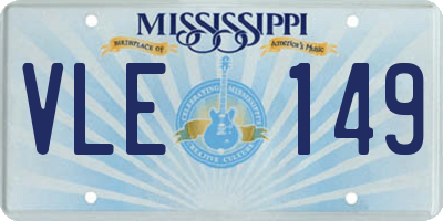 MS license plate VLE149