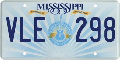 MS license plate VLE298