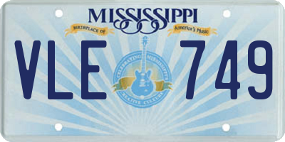MS license plate VLE749